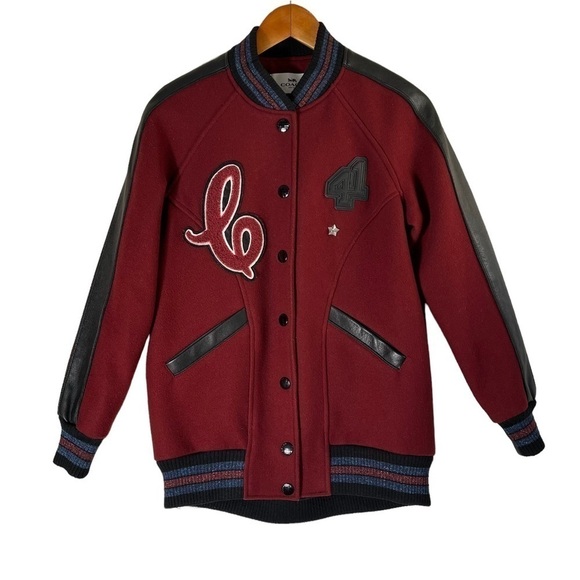 COACH 1941 NEW YORK *Rare* Boyfriend Varsity Bomber Jacket F24192 - Picture 2 of 16